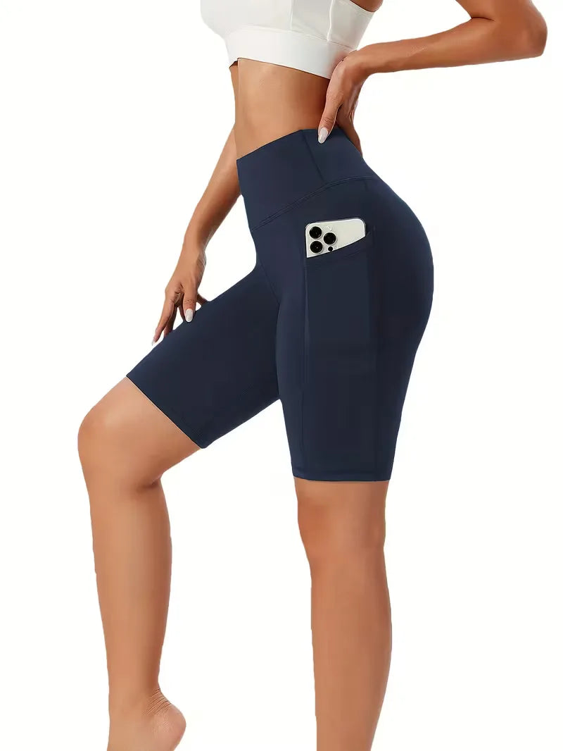 Shorts taille haute coupe slim