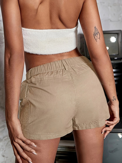 Casual Cargo Shorts with Elastic Waist – Comfortable and Functional