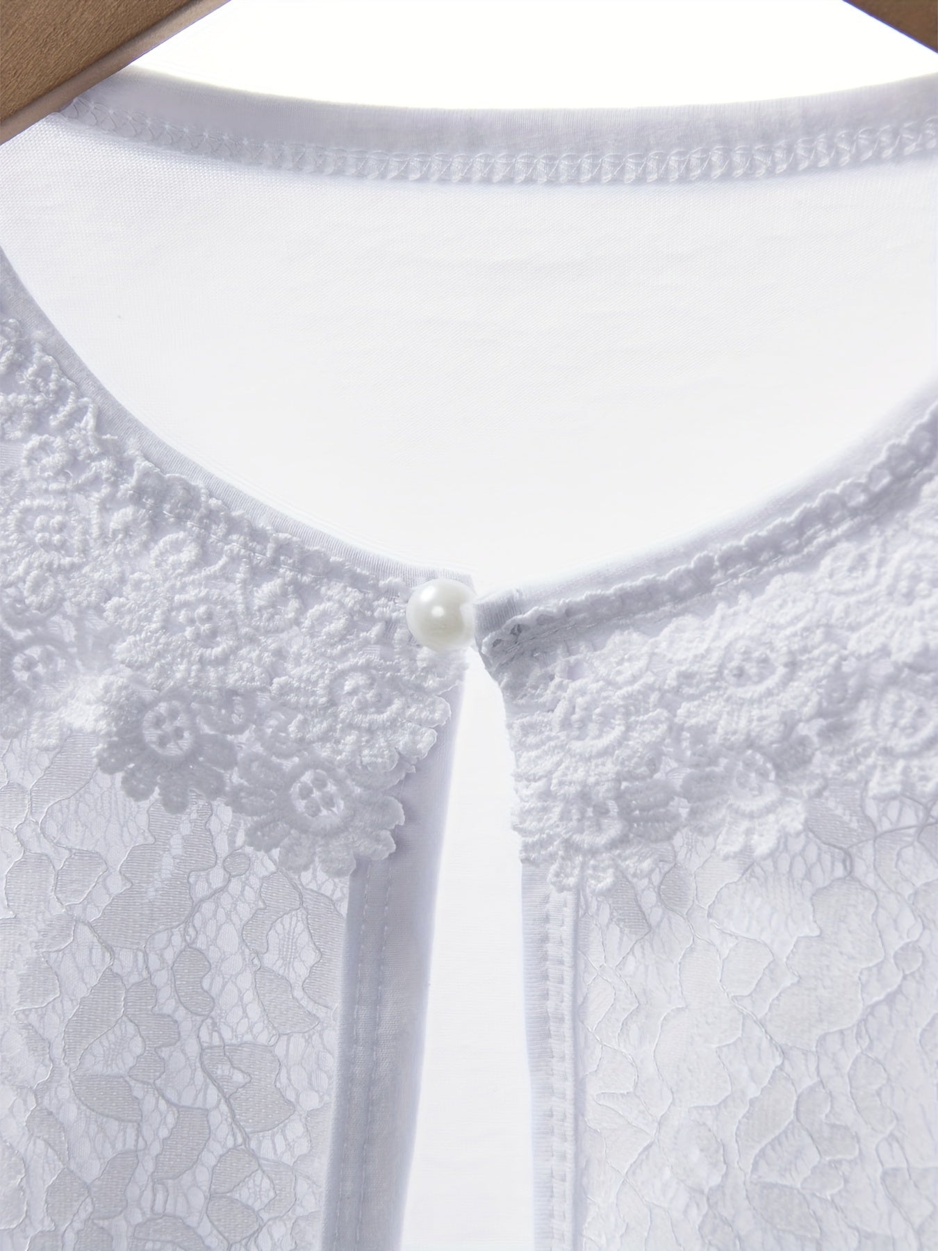 Girls' Cardigan with Lace Detail - Choi
