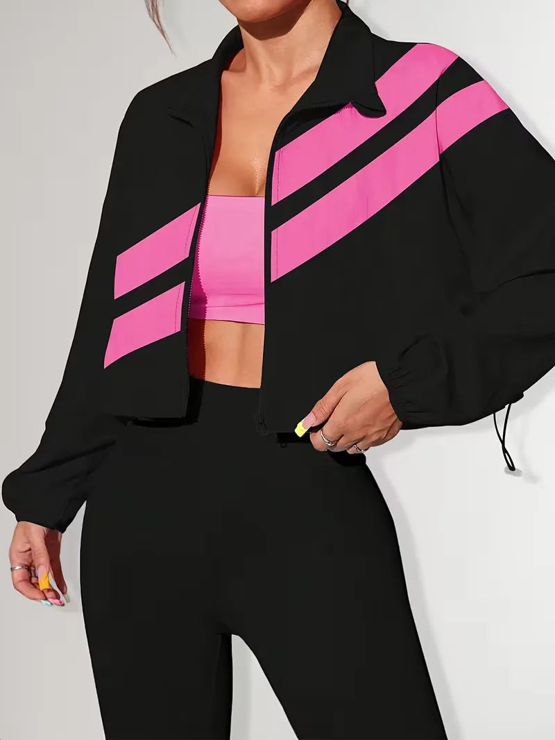 Veste de survêtement avec poignets élastiques