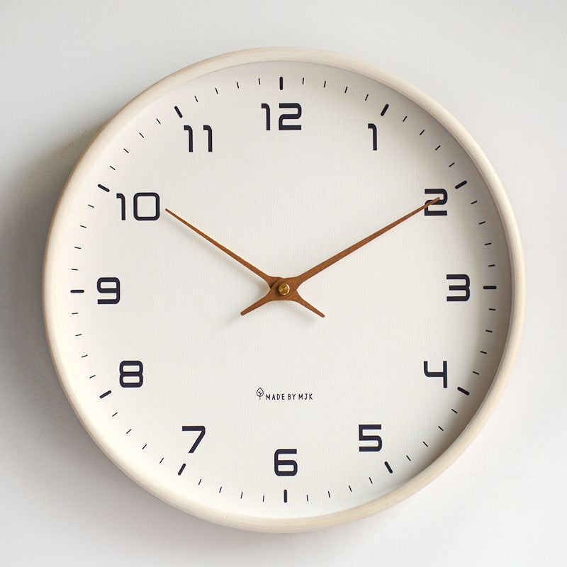 Orologio da parete minimalista con cornice in legno – Elegante, intramontabile e facile da leggere