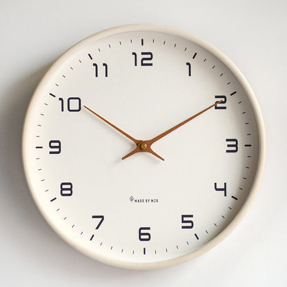 Orologio da parete minimalista con cornice in legno – Elegante, intramontabile e facile da leggere
