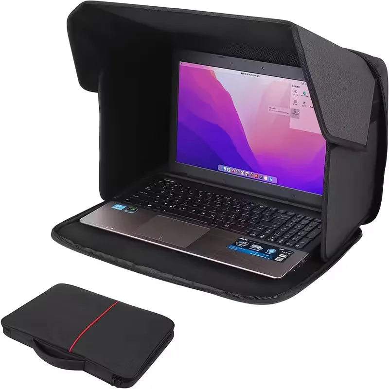 Laptop bag with sunshade