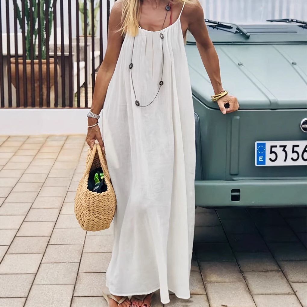 Women’s Backless Loose Fit Long Home Dress