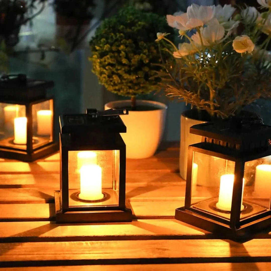 SunCandle - solárny lampáš v tvare sviečky