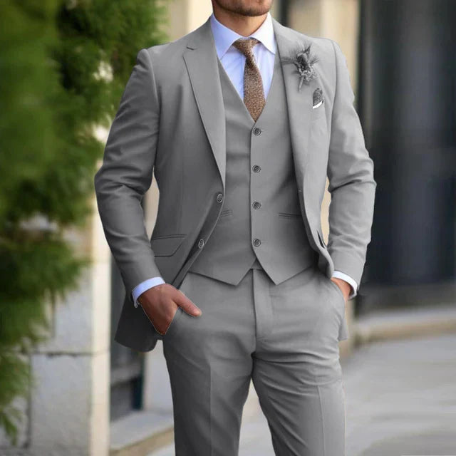 3-Piece Set for Men | Business Blazer | Waistcoat | Trousers