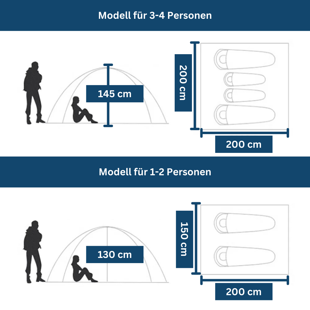 Popup tent - 2 persons