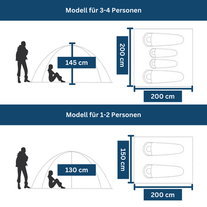 Popup tent - 2 persons
