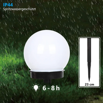 3-piece waterproof spherical garden lights