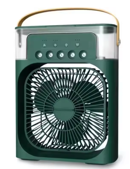 3-in-1 Portable USB Fan with Humidifier and LED Night Light