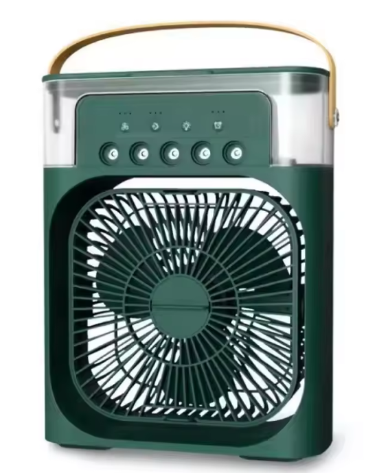 3-in-1 Portable USB Fan with Humidifier and LED Night Light