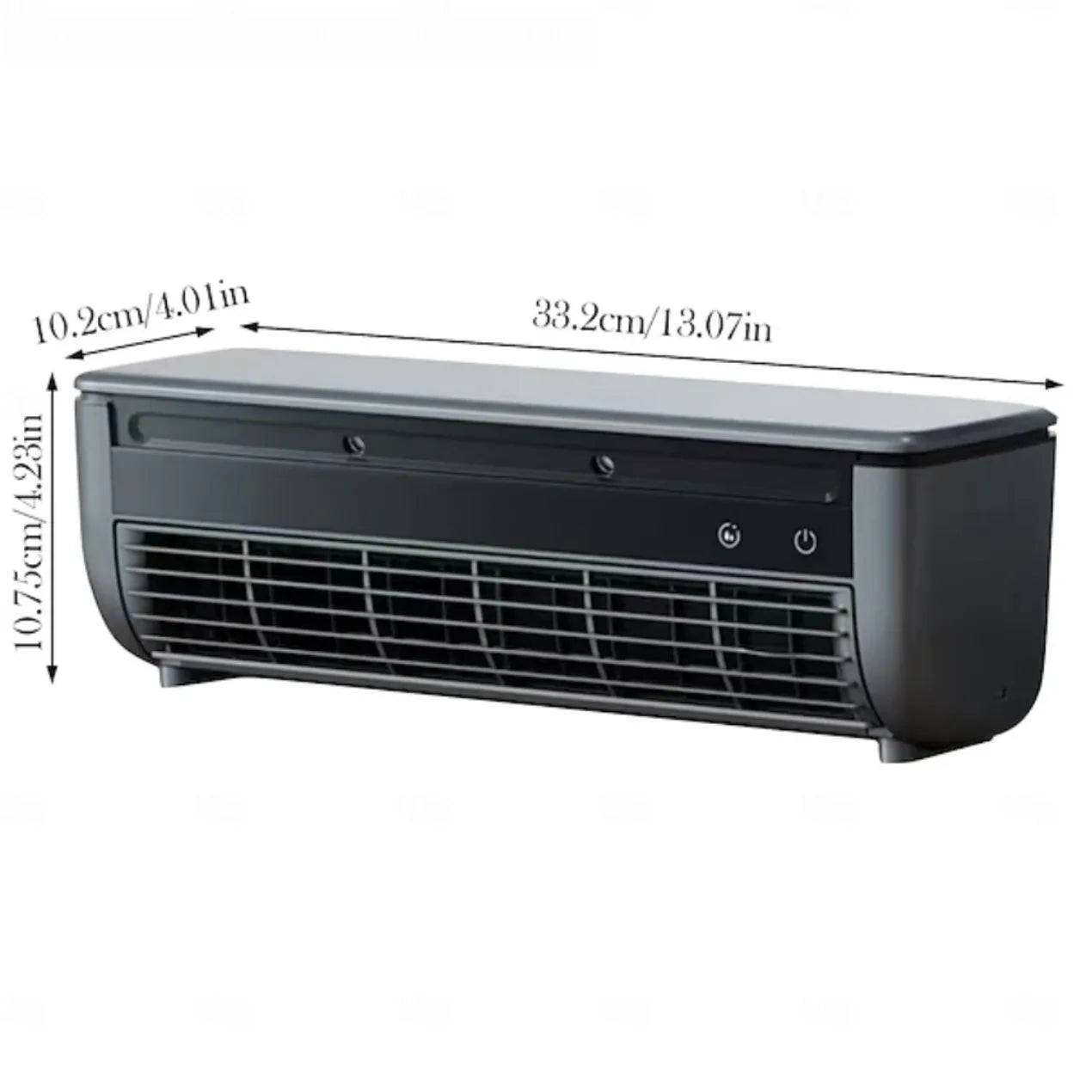Wall-mounted air conditioner compact black