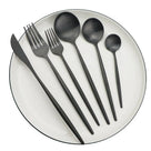 Set minimalista de cubiertos - Vajilla de acero inoxidable de 30 piezas para una mesa elegante
