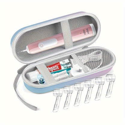 Estuche rígido de viaje para cepillo de dientes eléctrico - Solución de almacenamiento elegante y protectora para llevar
