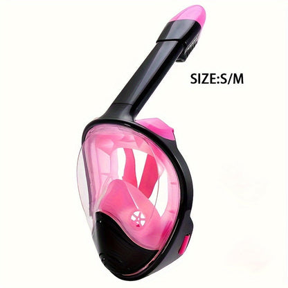 Full Face Snorkel Mask – 180° Panoramic View and Camera Mount for the Perfect Underwater Experience