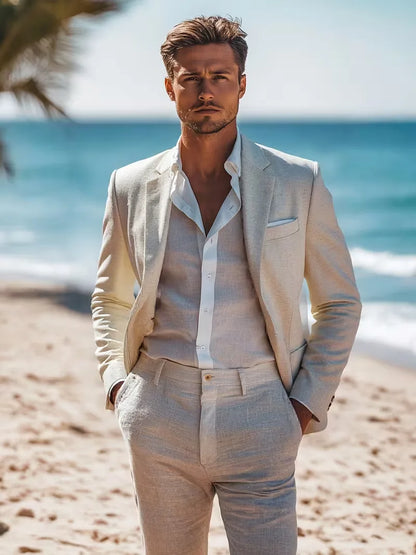 Linen Blazer Slim Fit