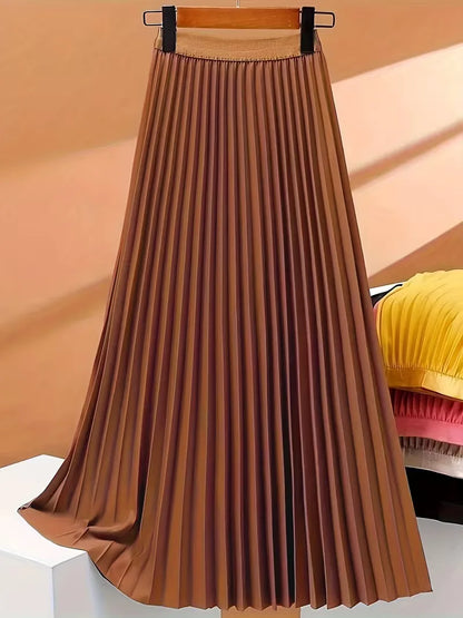 Jupe plissée taille haute