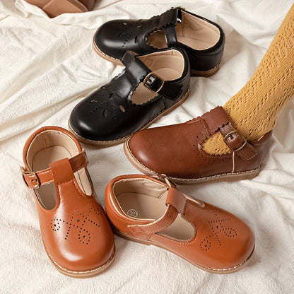Girls' flat vintage anti-slip casual shoes - Lolli