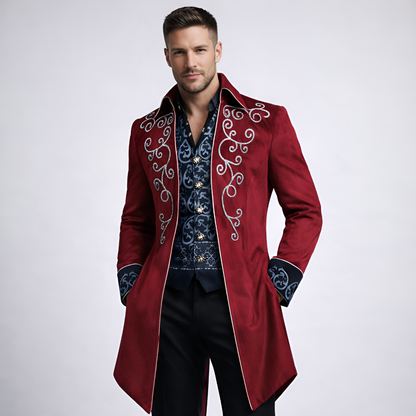 Gothic blazer Halloween medieval costume steampunk jacket for men - Manuelo