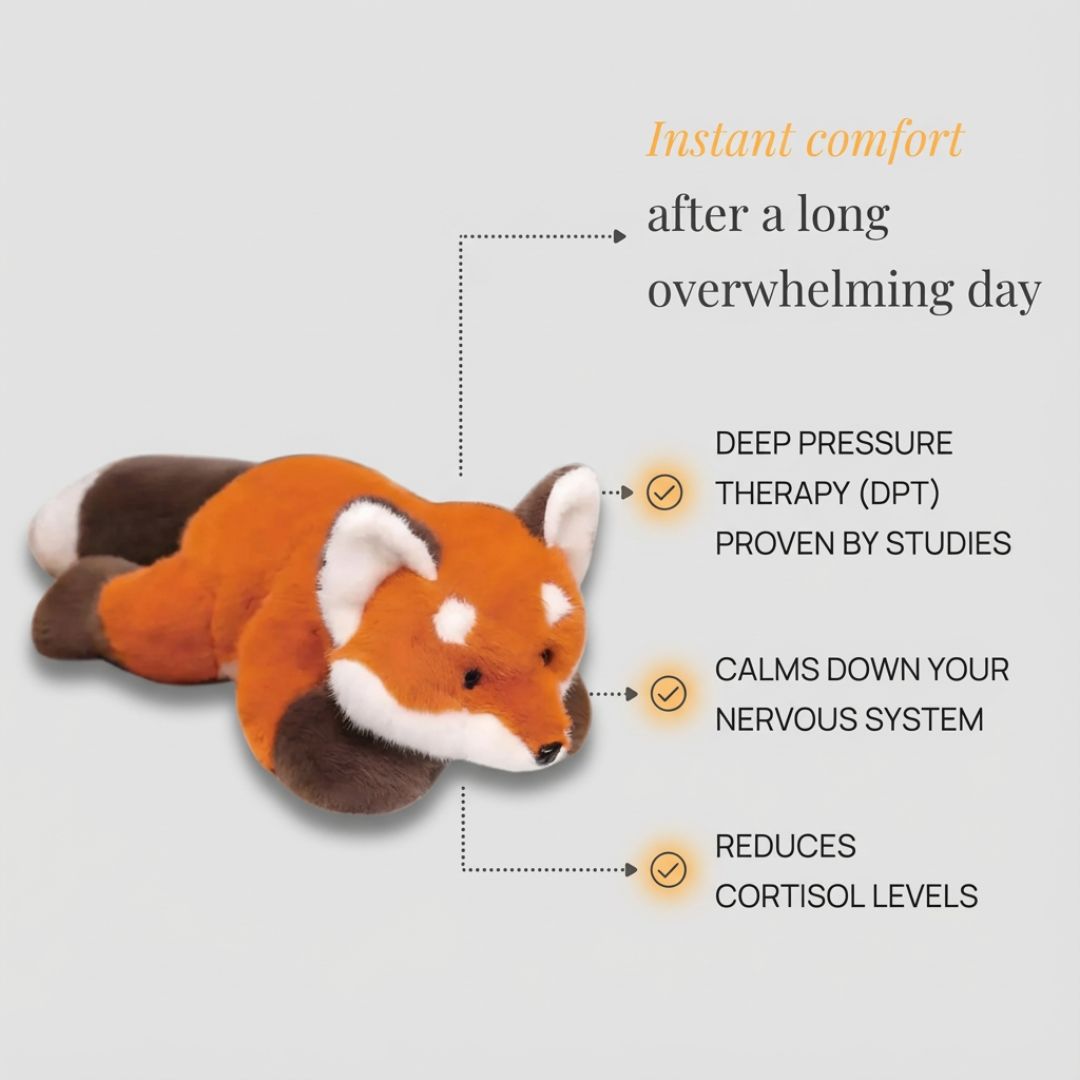 Zachte knuffel in de vorm van een dier, langwerpig voor comfort en ontspanning