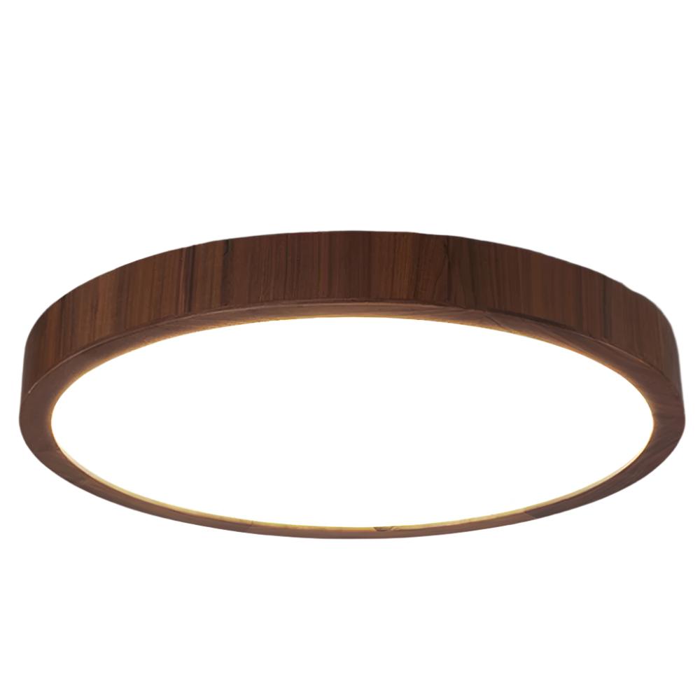 Black Walnut Ceiling Lamp with Dimmable LED