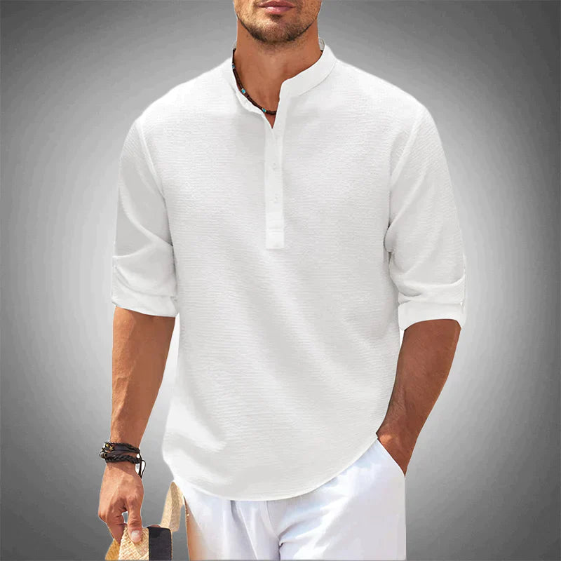 Camisa de lino elegante para hombre - Maurice
