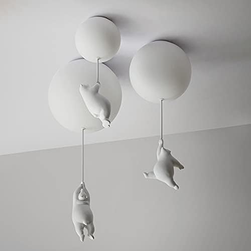 Playful Ceiling Lamp with Bears and Balloon Lights for Children's Room