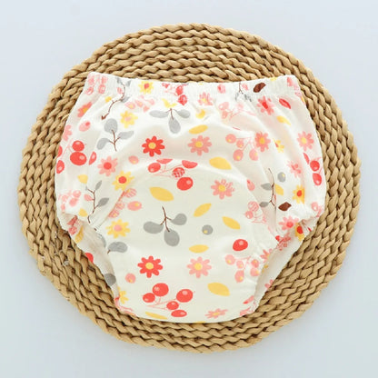 Reusable Baby Nappy Pants with Waterproof 6-Layer Crotch