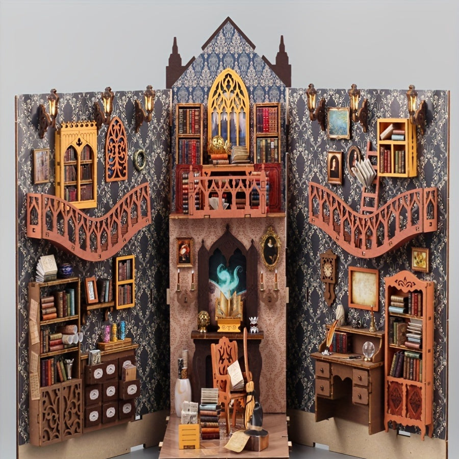 Casa de libros mágica - rompecabezas de madera 3D para constructores creativos