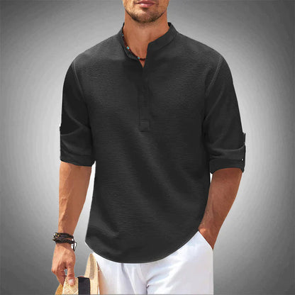 Camisa de lino elegante para hombre - Maurice