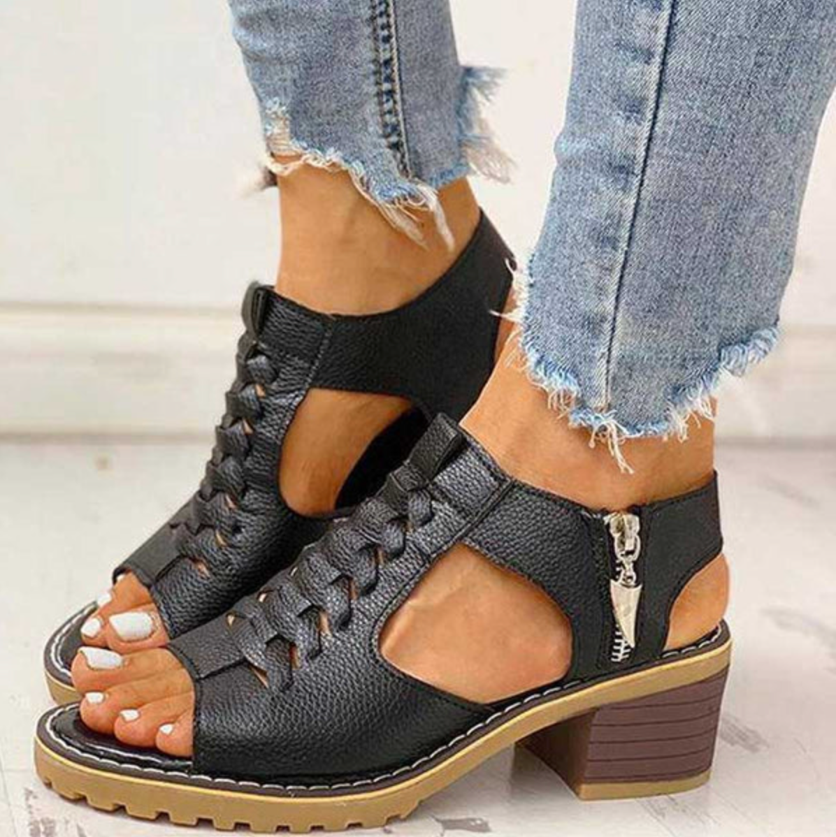 Effortless Elegance - High Heel Sandals - Evalina