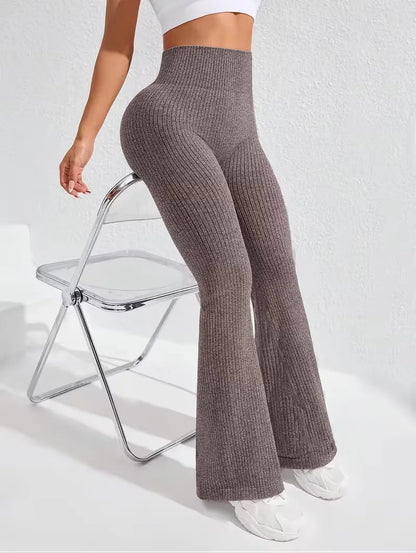 High-Waisted Flared Leggings