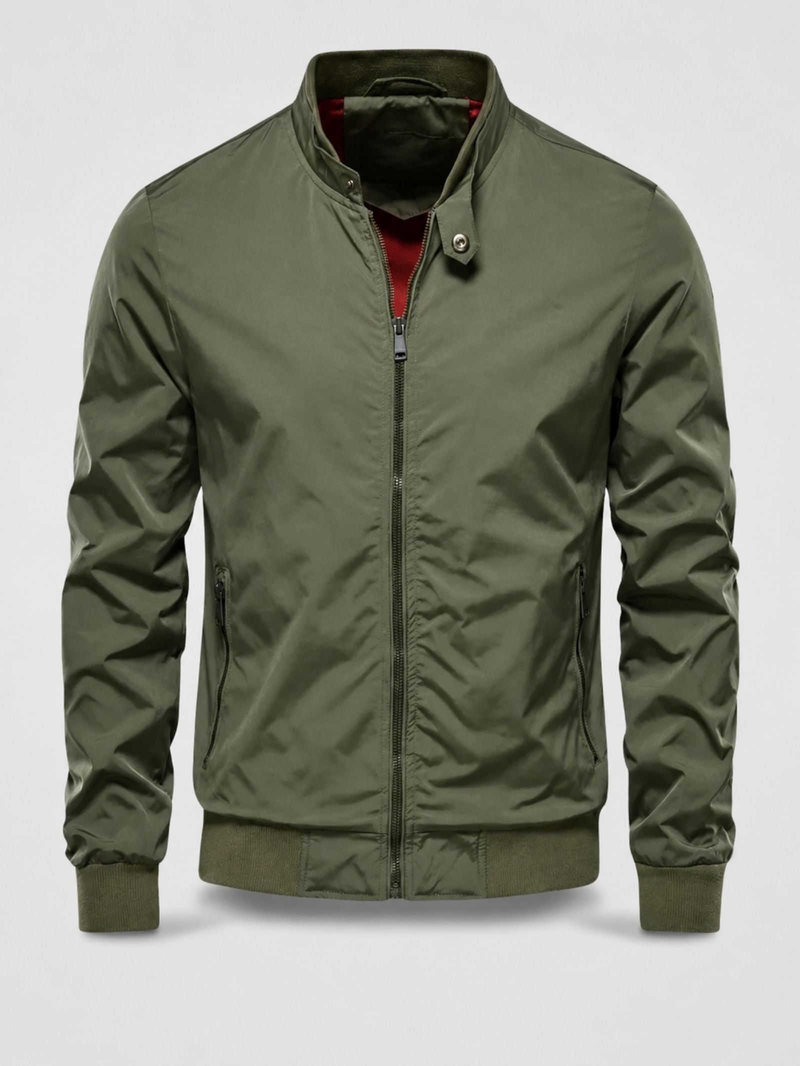 Hugo | Bomber Jacket with Stand-Up Collar and Zip Closure