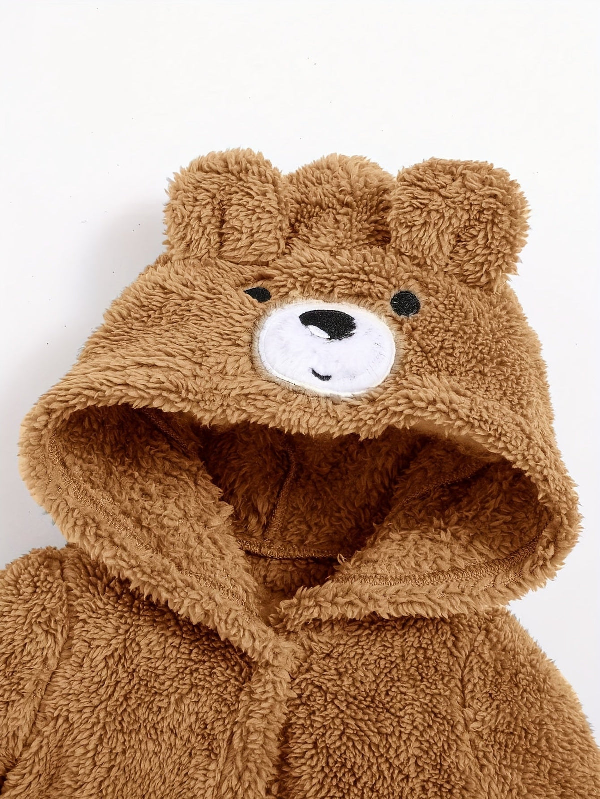 Roupão com capuz para bebé – roupão macio de tecido teddy para bebés e crianças pequenas, ideal para o inverno