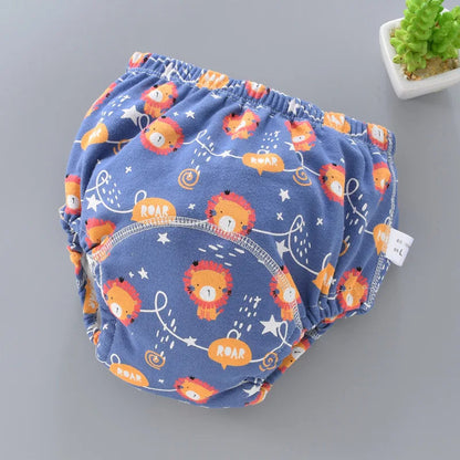 Reusable Baby Nappy Pants with Waterproof 6-Layer Crotch