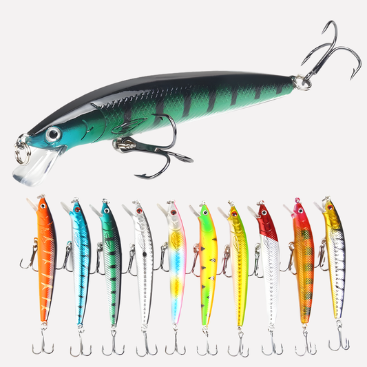 Set de señuelos flotantes para pesca