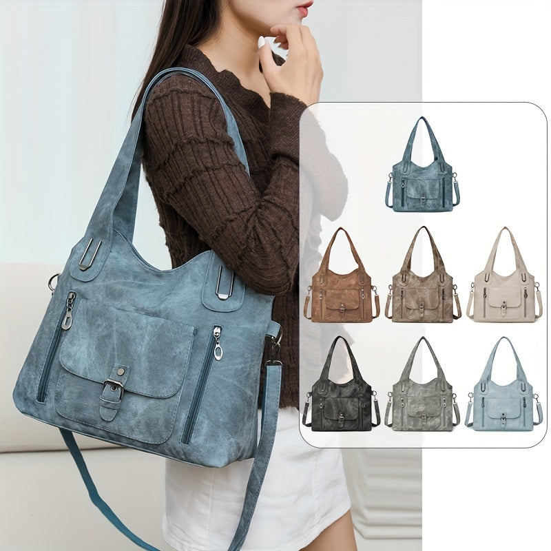 Vintage Chic Shoulder Bag – Practical and Elegant