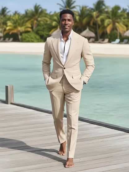 Light Blue Slim Fit Suit