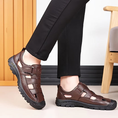 Sustainable Men's Outdoor Sandals – Breathable Adjustable Sandals with Non-Slip Sole