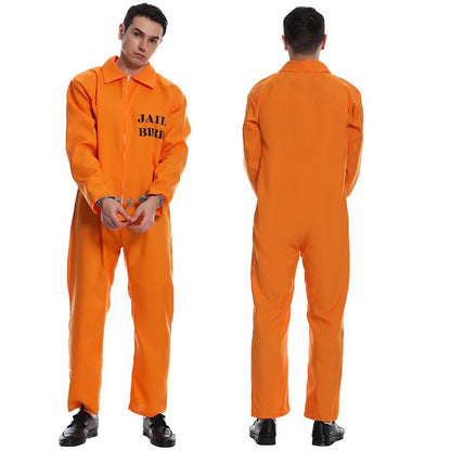 Orange Party Overall for Men with Comfortable Fit