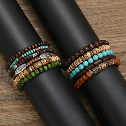 Set di braccialetti naturali - Per un look elegante