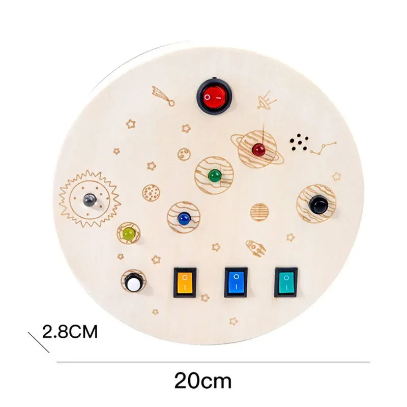 LED Light & Sensory Activity Board for Children (2–6 years)