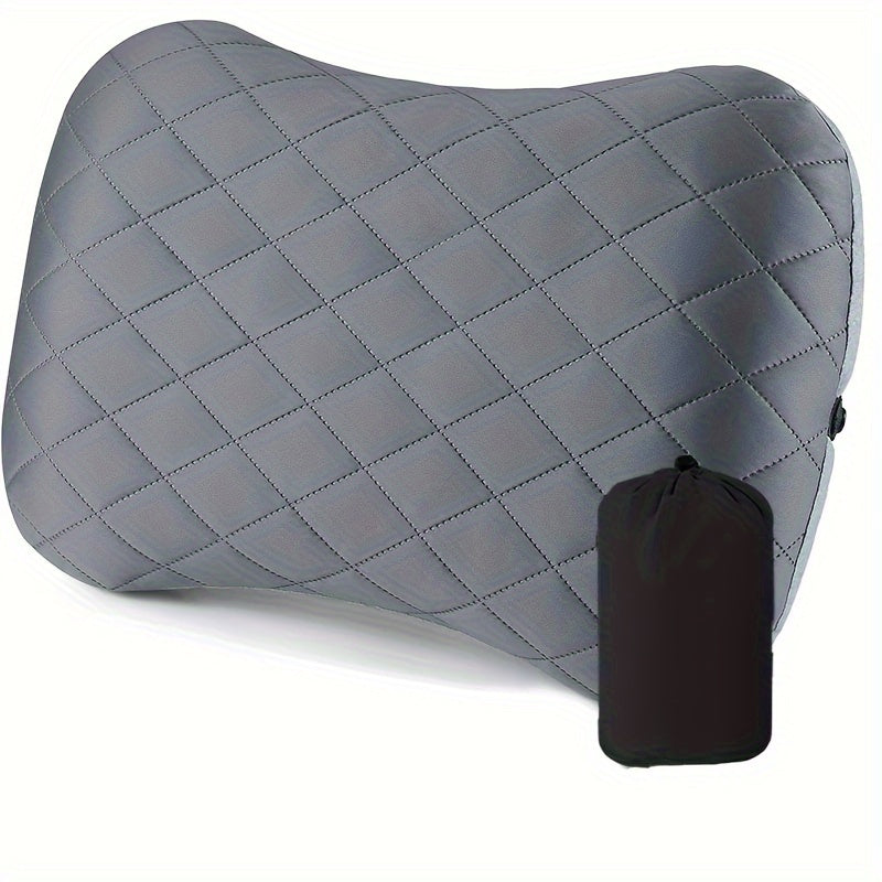 Almohada ergonómica inflable para acampar – Ideal para brindar apoyo al cuello y la zona lumbar durante excursiones y acampadas