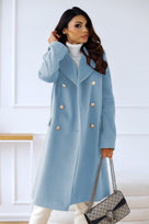 Ladies' Midi Winter Coat with Buttons