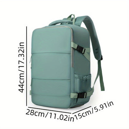 Mochila de viaje con apertura de 180° y compartimento para zapatos