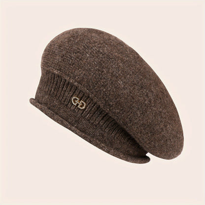 Elegantní pletený baret pro ženy - Elegance a teplo v zimě