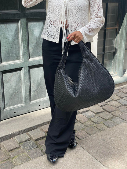 Leather bag ladies - tote bag