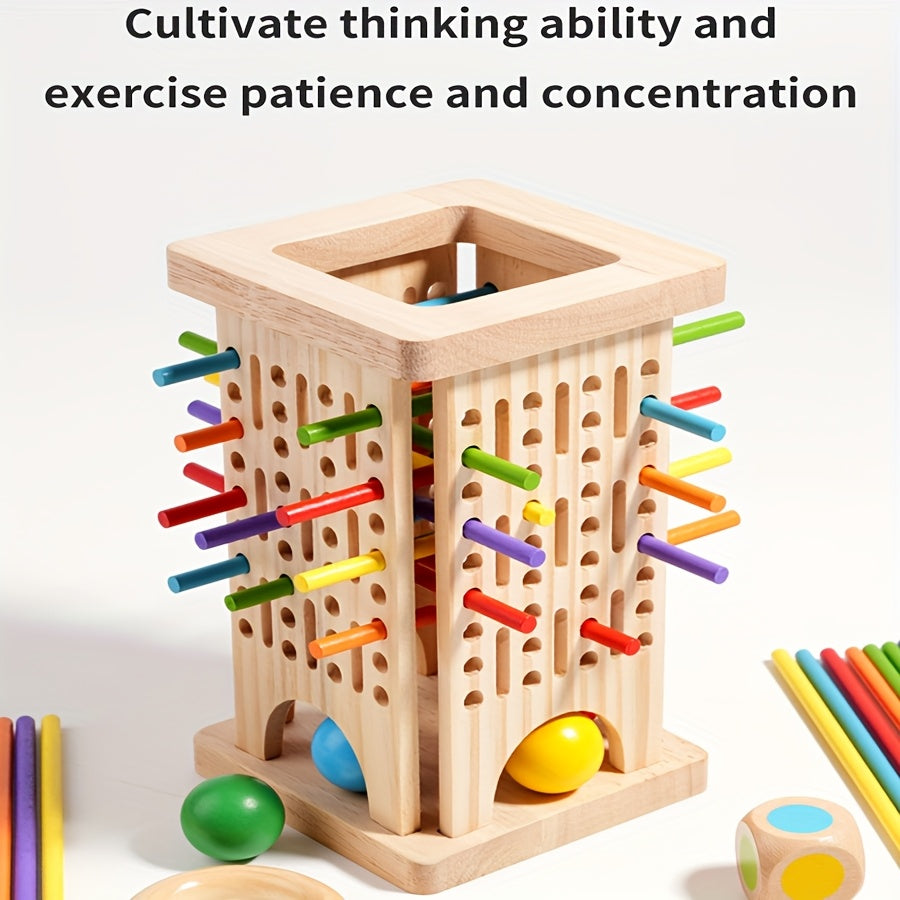 Gioco con bastoncini di legno - divertente ed educativo per bambini
