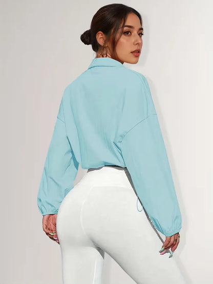 Veste de survêtement avec poignets élastiques