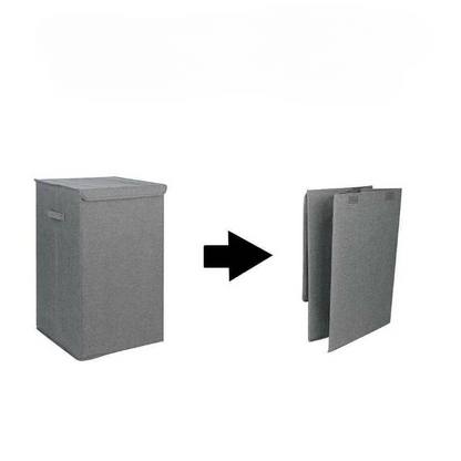 Collapsible Large Laundry Basket with Lid